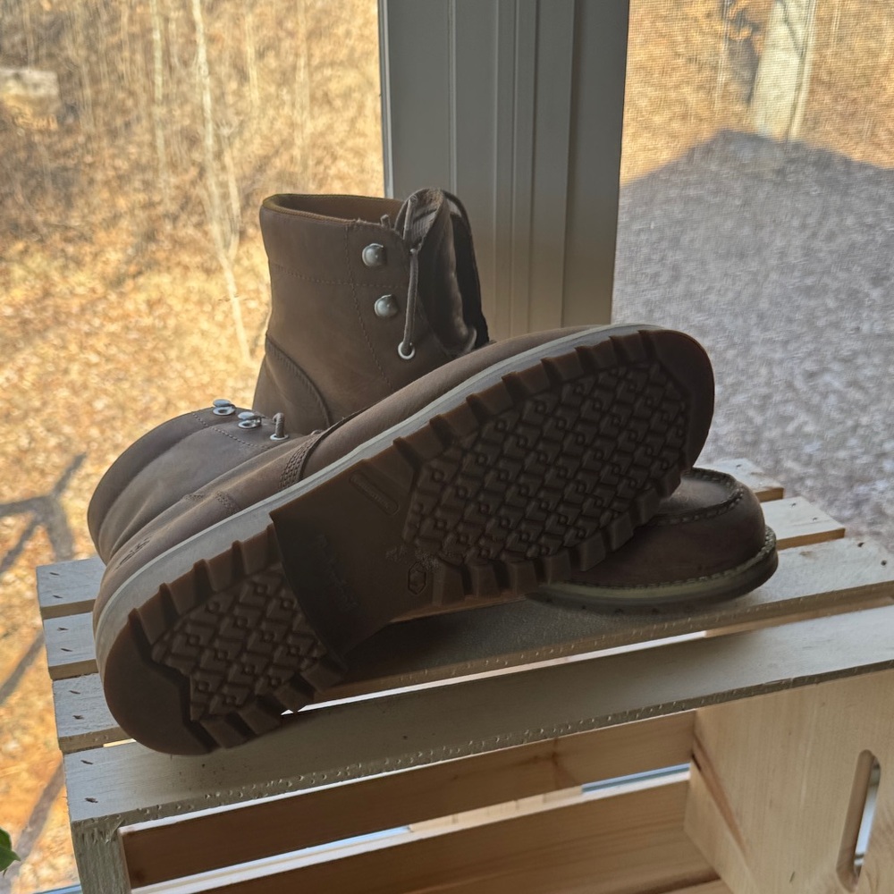 Timberland PRO Dark Brown Leather Boots - Picture 2 of 4